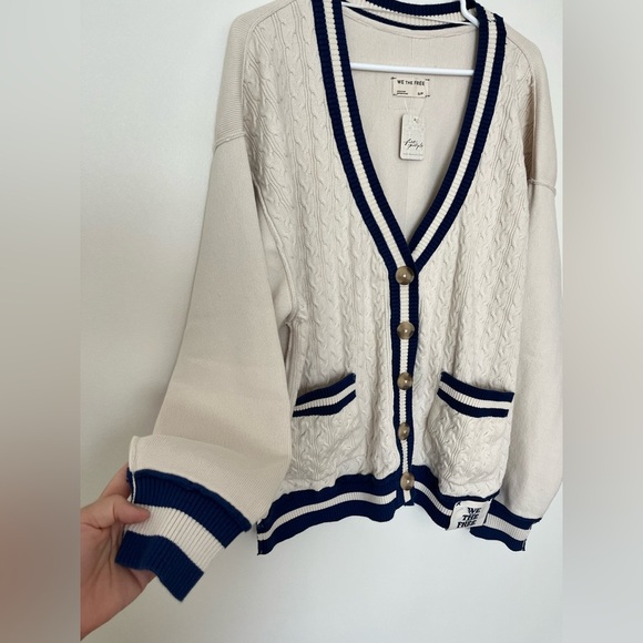 Free People We The Free Varsity Cardi - Picture 7 of 16